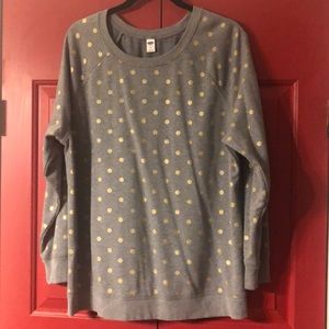 Polka Dot Old Navy Gray sweatshirt, super soft!